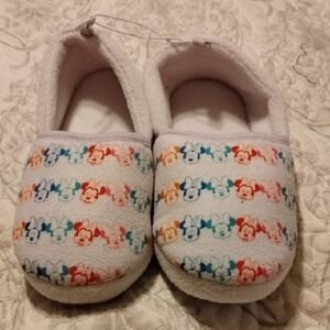 Disney Collection Purple Slippers with Colorful Mini Mouse Character Design
